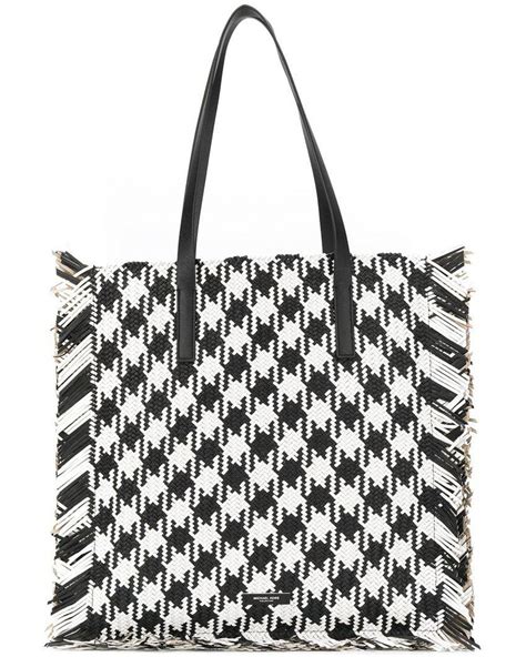 michael kors houndstooth tote|Michael Kors clothing.